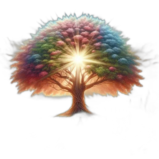 tree, staff, crown, hair transparent PNG cut-out