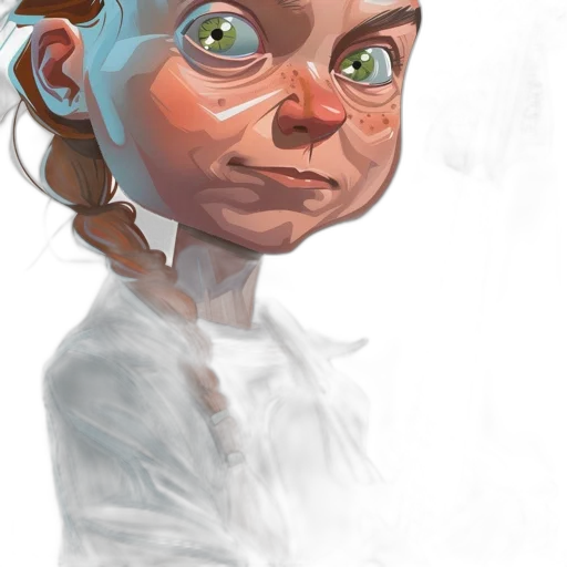 face, staff, creature, concept art transparent PNG cut-out