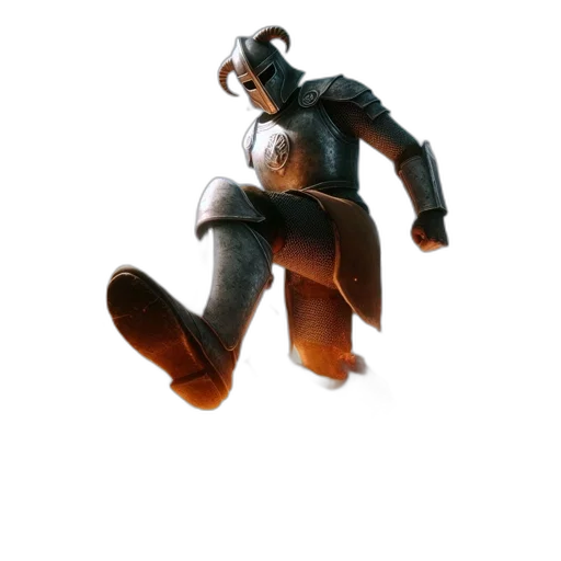 robot, weapon, jacket, shoes transparent PNG cut-out