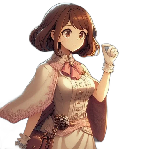 staff, dress, weapon, flower transparent PNG cut-out