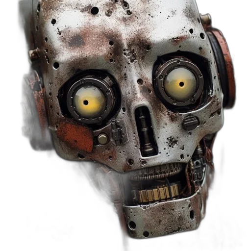robot, mask, face, weapon transparent PNG cut-out