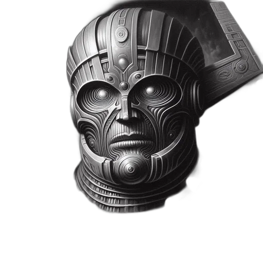 mask, face, robot, crown transparent PNG cut-out