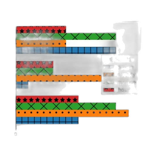 colorful, monochrome, bar, chart transparent PNG cut-out