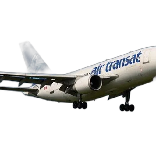 photorealistic, air, transat, airplane transparent PNG cut-out