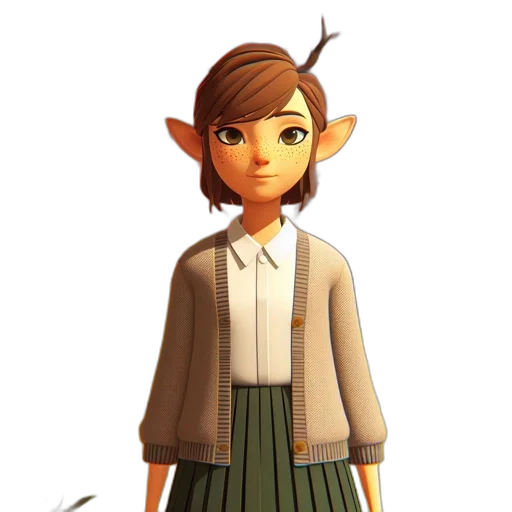 staff, jacket, dress, concept art transparent PNG cut-out