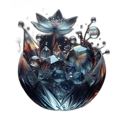crown, jewelry, flower, bottle transparent PNG cut-out