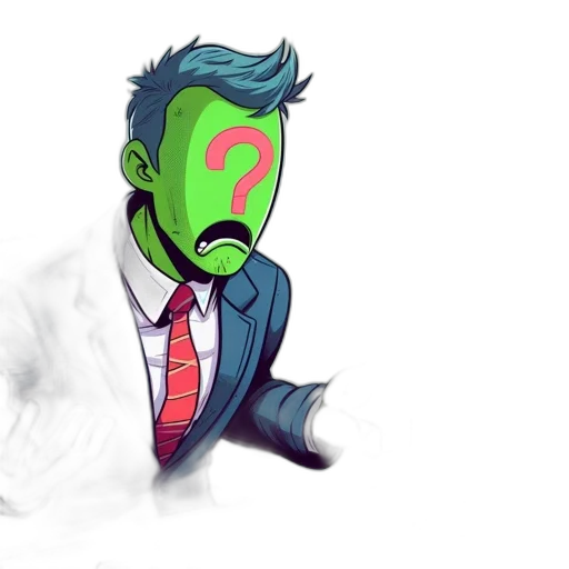 mask, face, creature, jacket transparent PNG cut-out