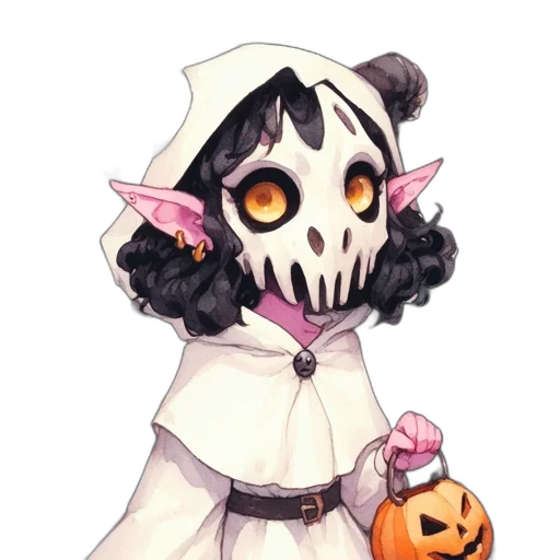 mask, staff, creature, concept art transparent PNG cut-out