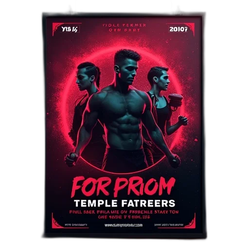 fire, neon lights, flyer, template transparent PNG cut-out