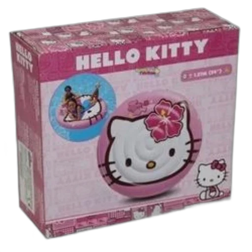 hello, kitty-themed, inflatable, pool transparent PNG cut-out