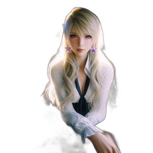 dragon, dress, face, photorealistic transparent PNG cut-out