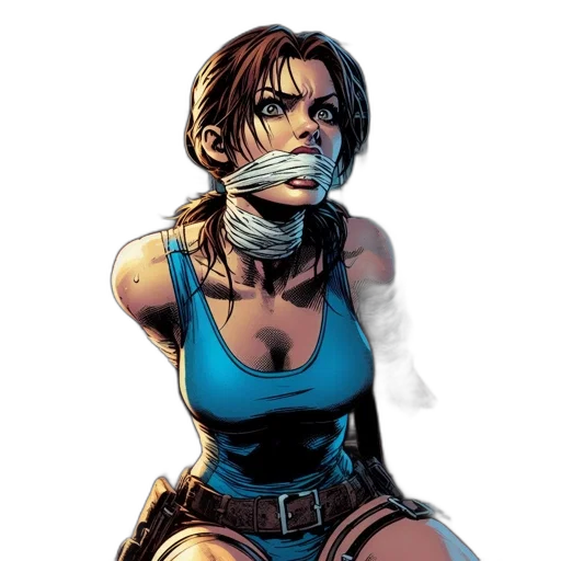 comic book art, concept art, cyberpunk, pixel art transparent PNG cut-out