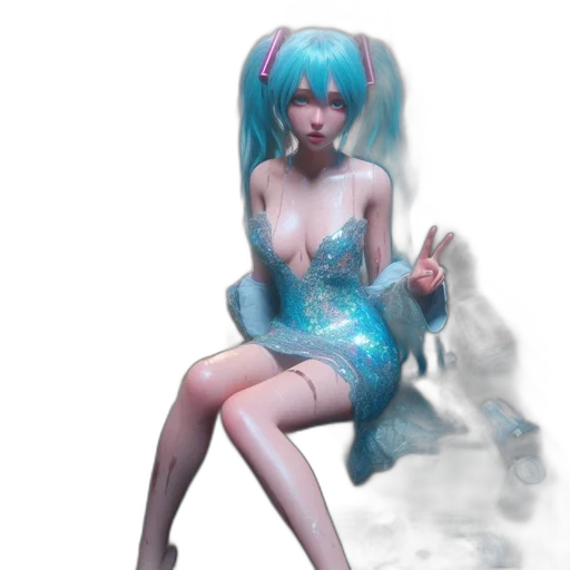 dress, robot, staff, concept art transparent PNG cut-out