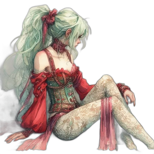 dress, dragon, mask, concept art transparent PNG cut-out