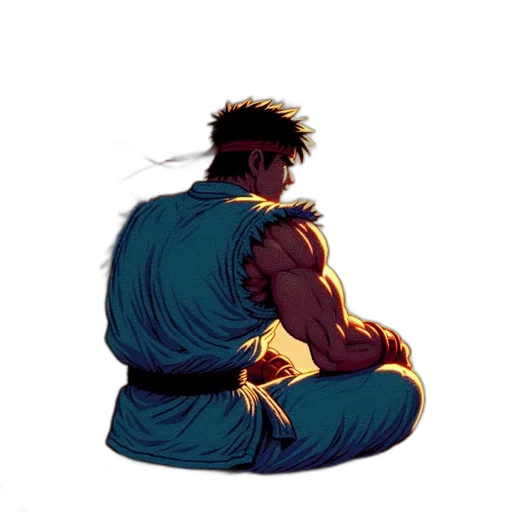 concept art, comic book art, pixel art, anime transparent PNG cut-out