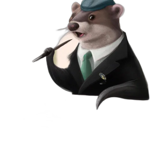 staff, animal, hat, jacket transparent PNG cut-out
