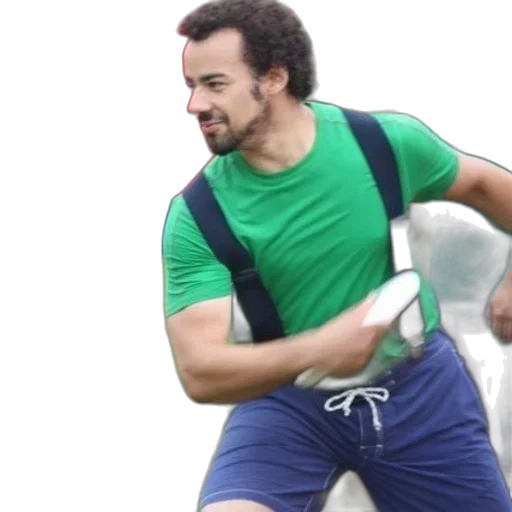 green, man, shirt, blue transparent PNG cut-out