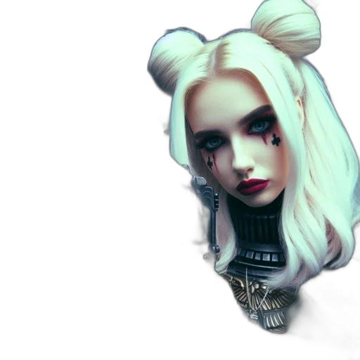 hair, face, robot, mask transparent PNG cut-out