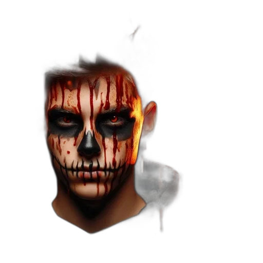 mask, face, concept art, photorealistic transparent PNG cut-out