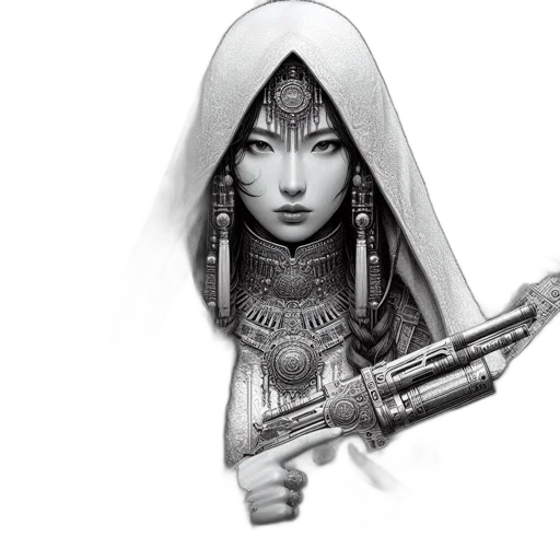 weapon, jewelry, sword, face transparent PNG cut-out