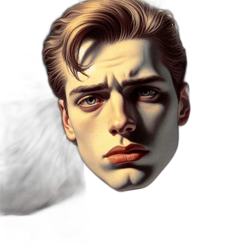 face, mask, hair, creature transparent PNG cut-out