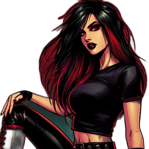 comic book art, concept art, cartoon, fantasy art transparent PNG cut-out