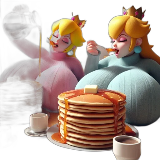 food, dress, crown, 3d render transparent PNG cut-out
