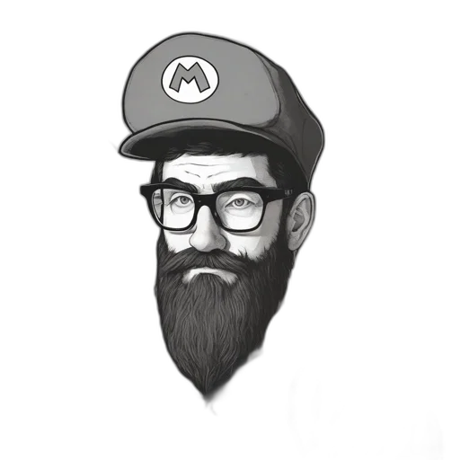 hat, face, staff, jacket transparent PNG cut-out