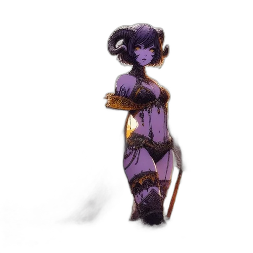 dress, staff, concept art, fantasy art transparent PNG cut-out