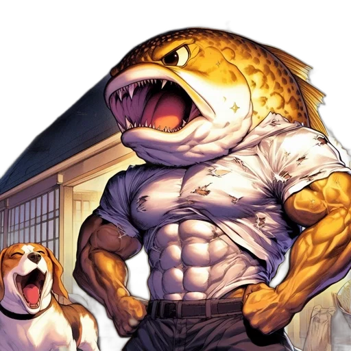 animal, creature, comic book art, concept art transparent PNG cut-out