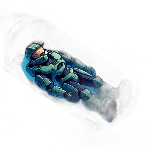 bottle, robot, weapon, concept art transparent PNG cut-out