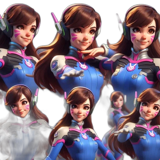 face, concept art, 3d render, fantasy art transparent PNG cut-out