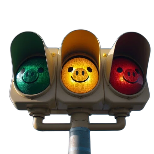robot, traffic, light, features transparent PNG cut-out