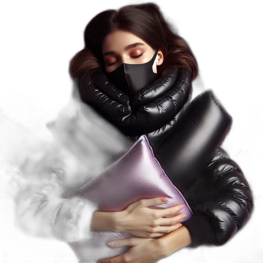 mask, jacket, face, creature transparent PNG cut-out