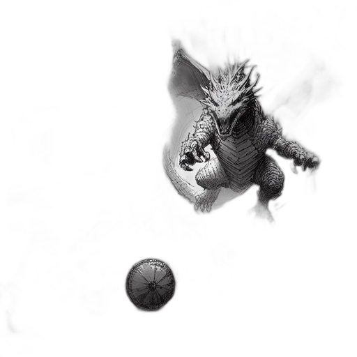 dragon, creature, animal, weapon transparent PNG cut-out