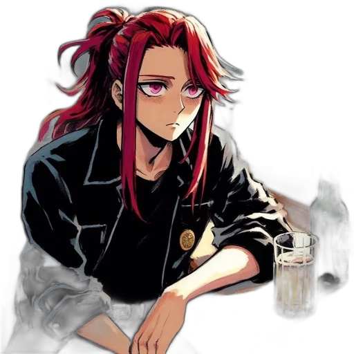 jacket, staff, jewelry, anime transparent PNG cut-out