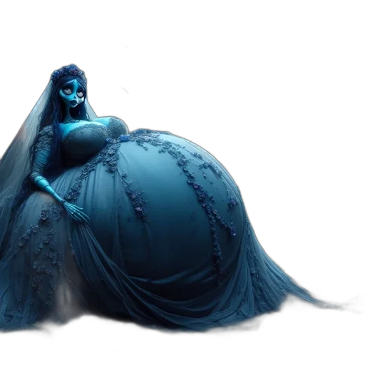 dress, crown, creature, concept art transparent PNG cut-out
