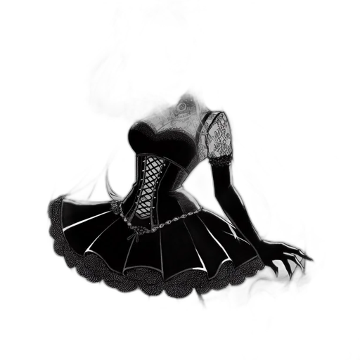 dress, crown, mask, creature transparent PNG cut-out