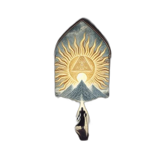 jewelry, umbrella, staff, crown transparent PNG cut-out