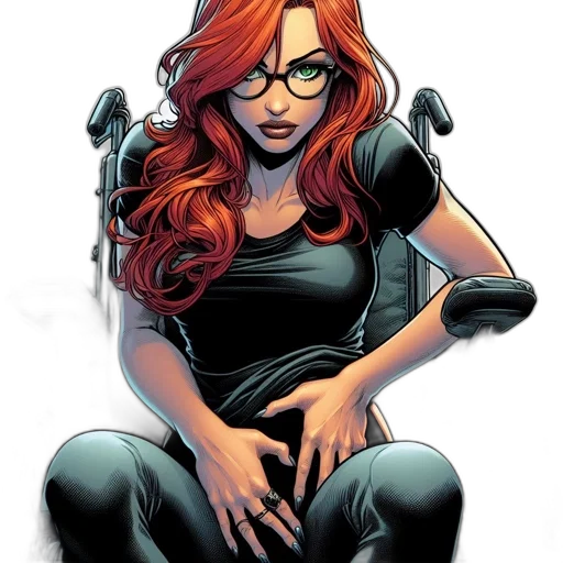 comic book art, concept art, cartoon, confident transparent PNG cut-out