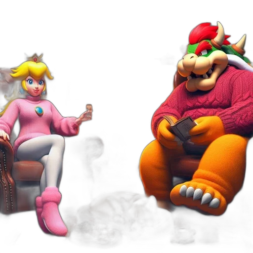 concept art, 3d render, vaporwave, pixel art transparent PNG cut-out