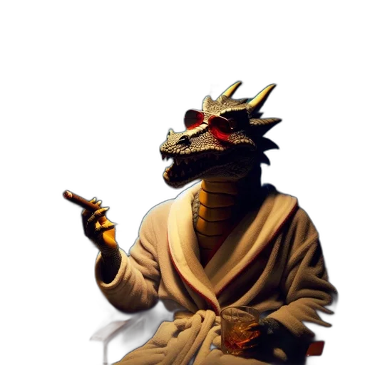 dragon, mask, staff, creature transparent PNG cut-out