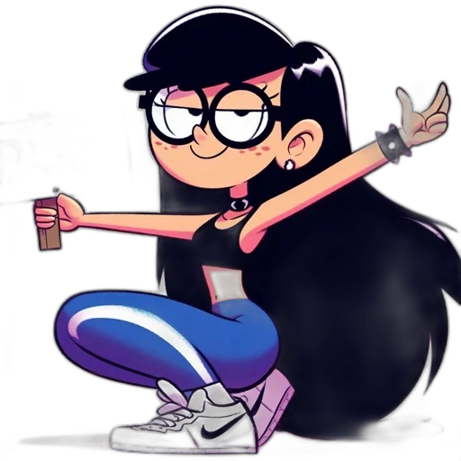 staff, hair, jacket, cartoon transparent PNG cut-out