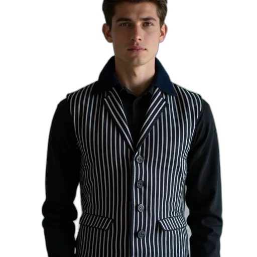jacket, staff, 3d render, photorealistic transparent PNG cut-out