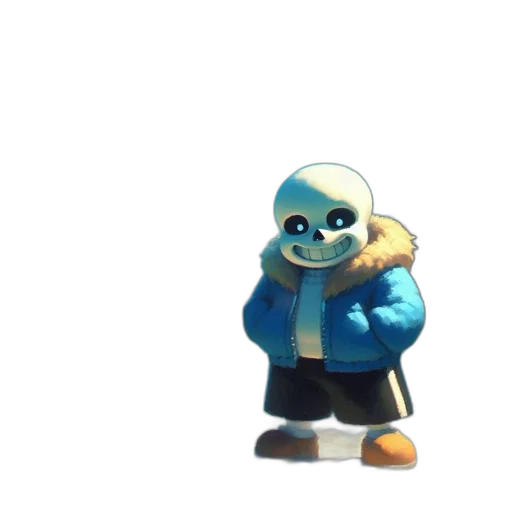 jacket, robot, creature, staff transparent PNG cut-out