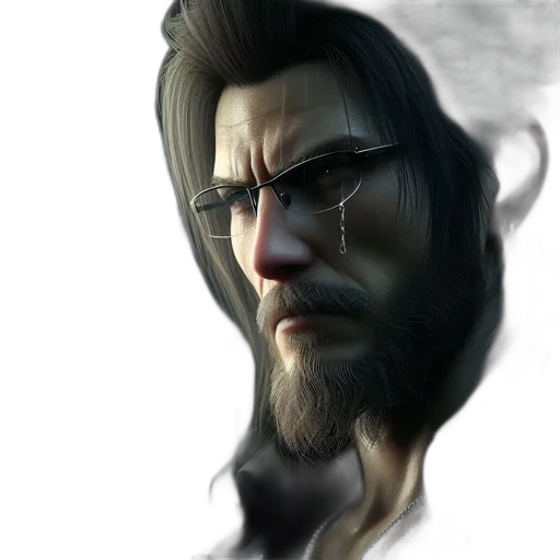 face, hair, mask, staff transparent PNG cut-out
