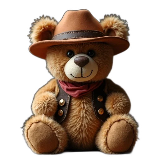hat, staff, animal, photorealistic transparent PNG cut-out