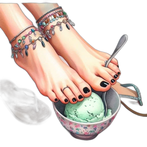 jewelry, shoes, food, photorealistic transparent PNG cut-out