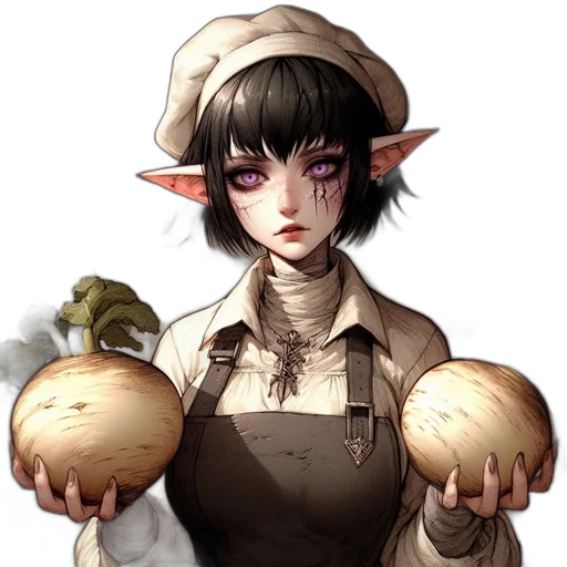 staff, food, hat, concept art transparent PNG cut-out