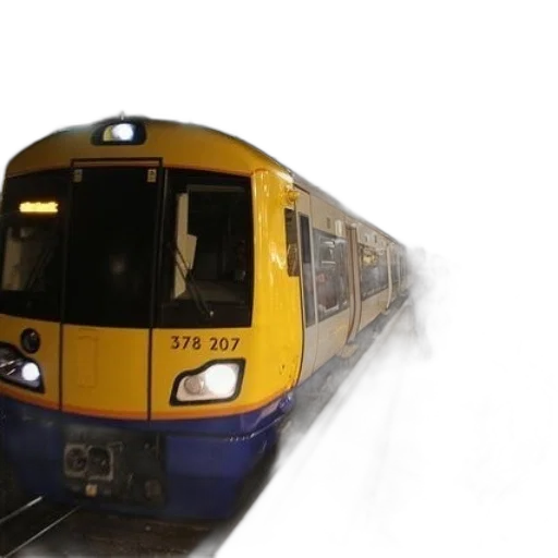 3d render, photorealistic, yellow, train transparent PNG cut-out